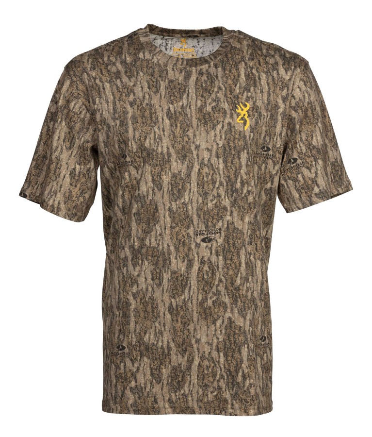 Wasatch Short Sleeve T-Shirt, Mossy Oak Bottomlands, Size 2XL