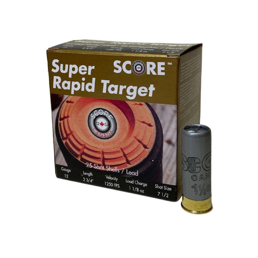 Score 12ga 2-3/4" 1-1/8oz 1200fps #7-1/2 Box of 25
